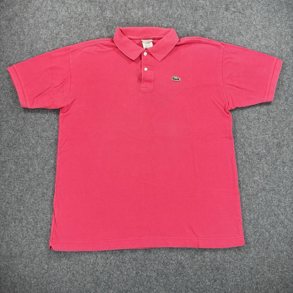 Lacoste Short Sleeve Polo Shirt 5191L Pink Size 5 Large
